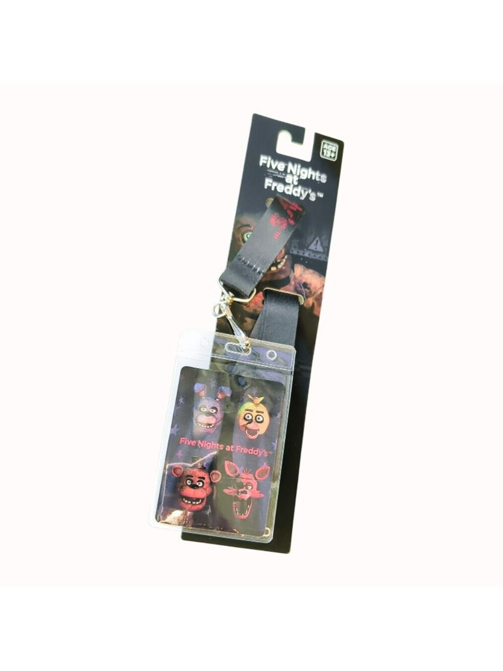 Five Nights At Freddys Freddy Black Lanyard Badge Holder FNAF